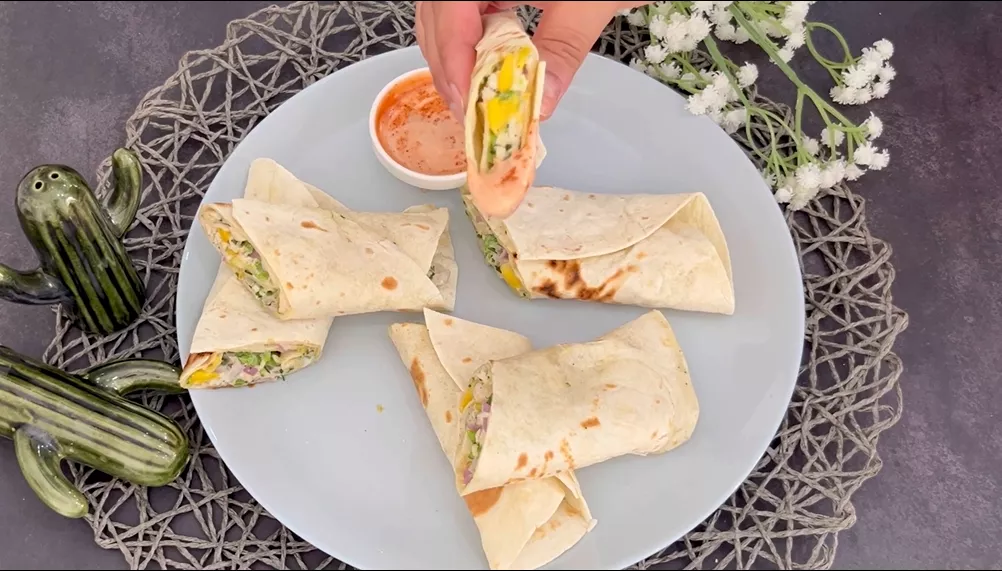 Mango Chicken Salad Wraps